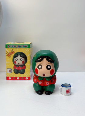 翠花蜡笔小新村花小新可爱卡通潮玩手办车载创意摆件装饰礼物玩偶
