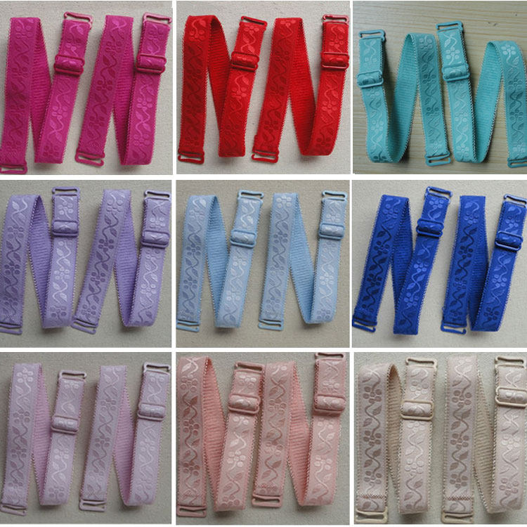 松紧弹力柔软防滑花边内衣肩带