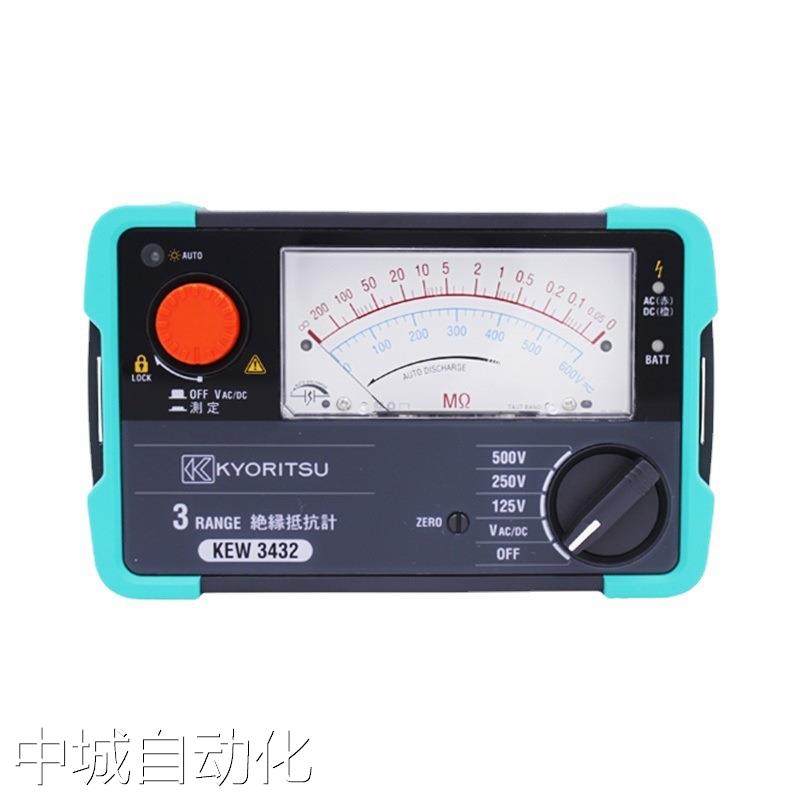 日本共立KEW3431高精度绝缘电阻测试仪KEW3442克列茨数字兆欧表议