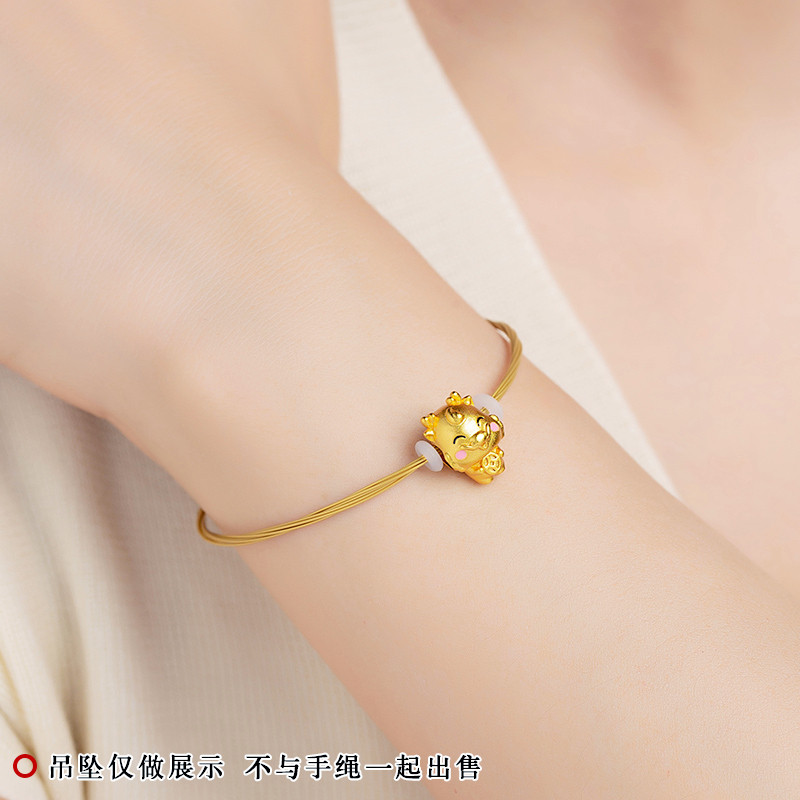 金丝diy串珠绳穿珠绳子金色钢丝手链细手绳3d硬金黄金绳穿珠绳图片
