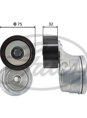 盖茨江铃威龙HV5重卡发电机风扇皮带涨紧轮惰轮8PK2348 8PK1790