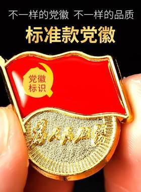 100个装标准型党徽强磁铁扣胸针党微胸徽新款标准共产党员胸针