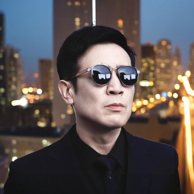 城中之城于和伟同款墨镜潮流复古太阳镜质感圆框透明时尚太阳镜