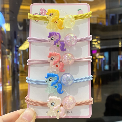 扎头发绳儿童小马宝莉库洛米发圈