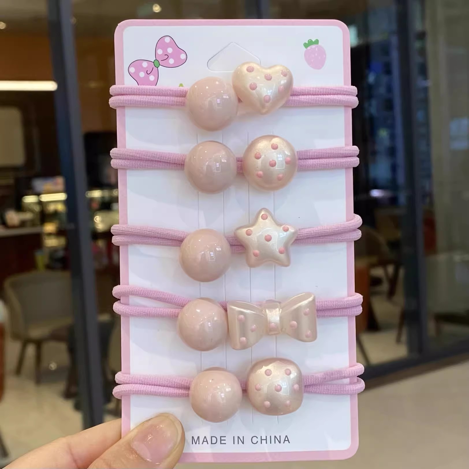 儿童扎头发绳女孩小学生发圈可爱