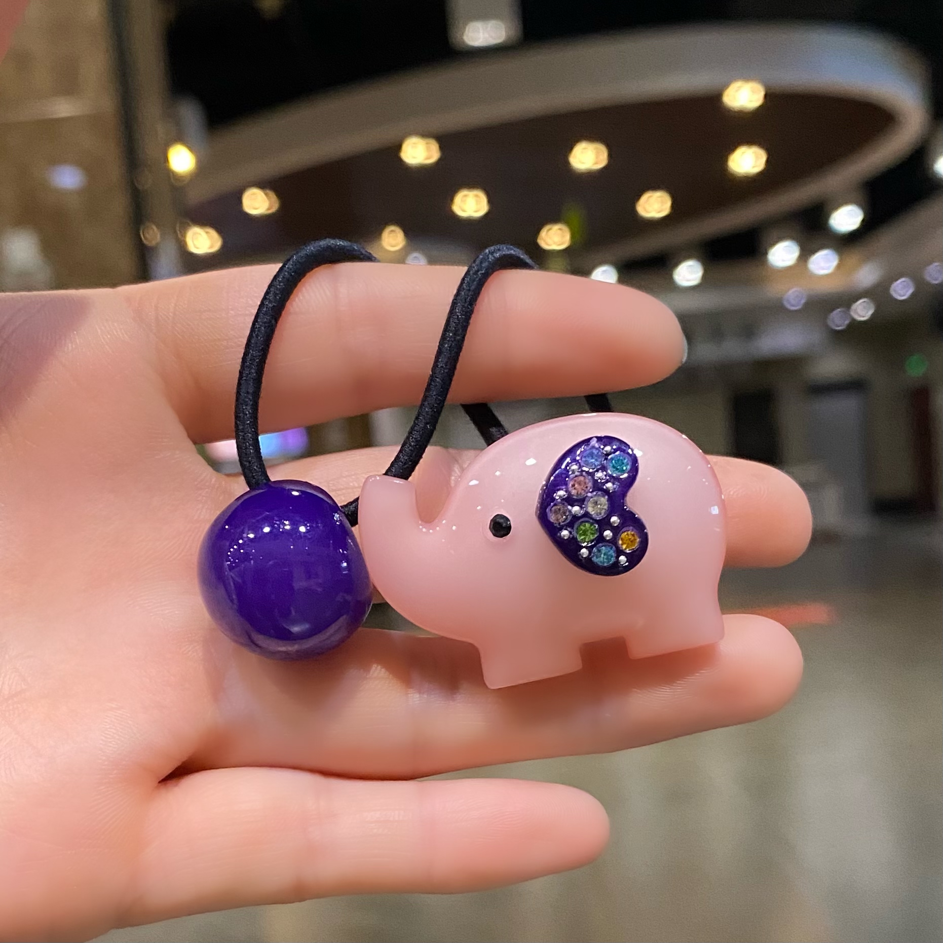 亚克力糖果色橡皮筋女孩儿童发圈