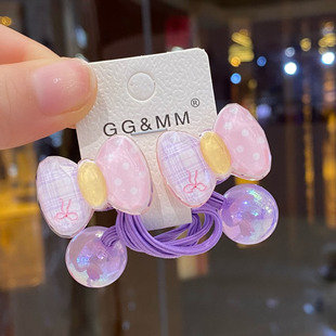 扎头发绳女儿童小学生可爱绕绕发圈高弹力绑马尾橡皮筋高级感胶圈