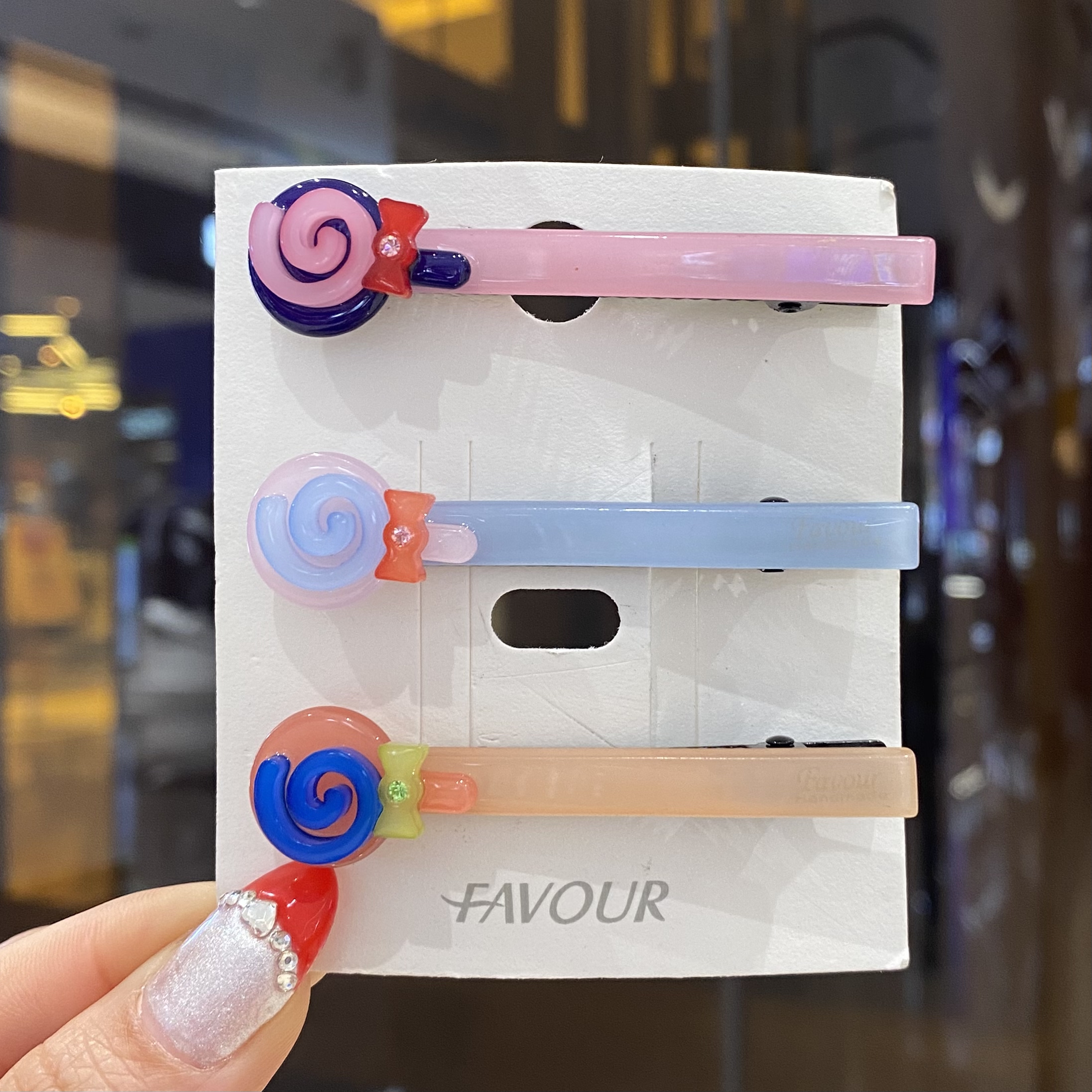 发夹韩国版发卡发饰鸭嘴夹糖果色