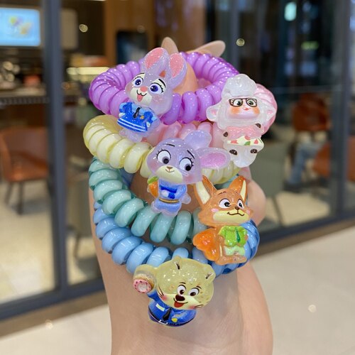朱迪电话线发圈女儿童扎头发绳