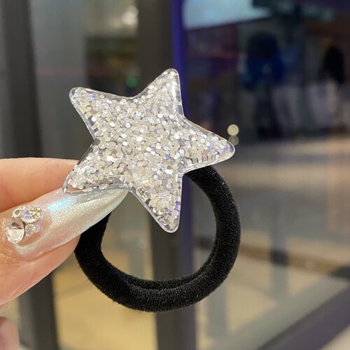 无缝头绳儿童五角星星小女孩