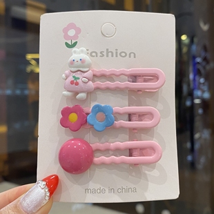 儿童侧边发夹可爱水果发卡小号糖果色鸭嘴夹小女孩刘海碎发夹子