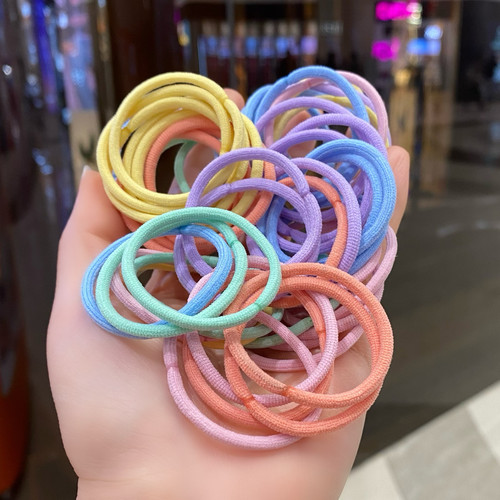 儿童发圈小女孩扎头发绳糖果色