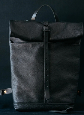 美国 Loyal Stricklin 高品质牛皮手工制 真皮背包 户外 旅行背包