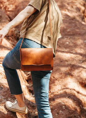 纯正美国手工制Loyal Stricklin复古女包 简约时尚斜挎包 休闲包