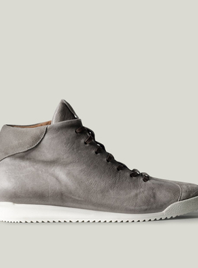 英国潮牌Hard Graft 男士精品休闲板鞋子 真皮经典中帮Sneakers