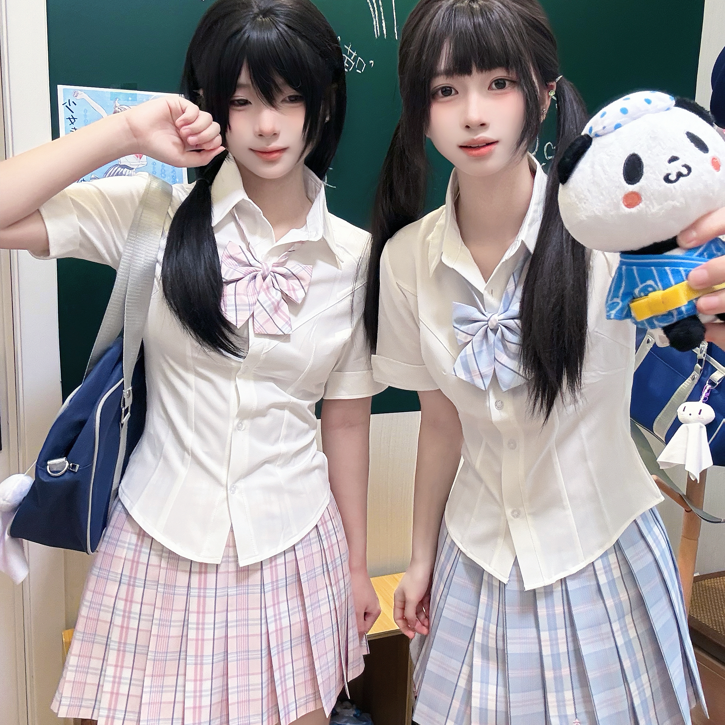 原创jk格裙日系学院风jk制服百褶