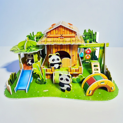 儿童3D立体拼图大号城堡别墅模型