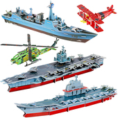 大号兰州号航空母舰3D模型立体拼图男孩儿童益智早教拼装 军舰玩具
