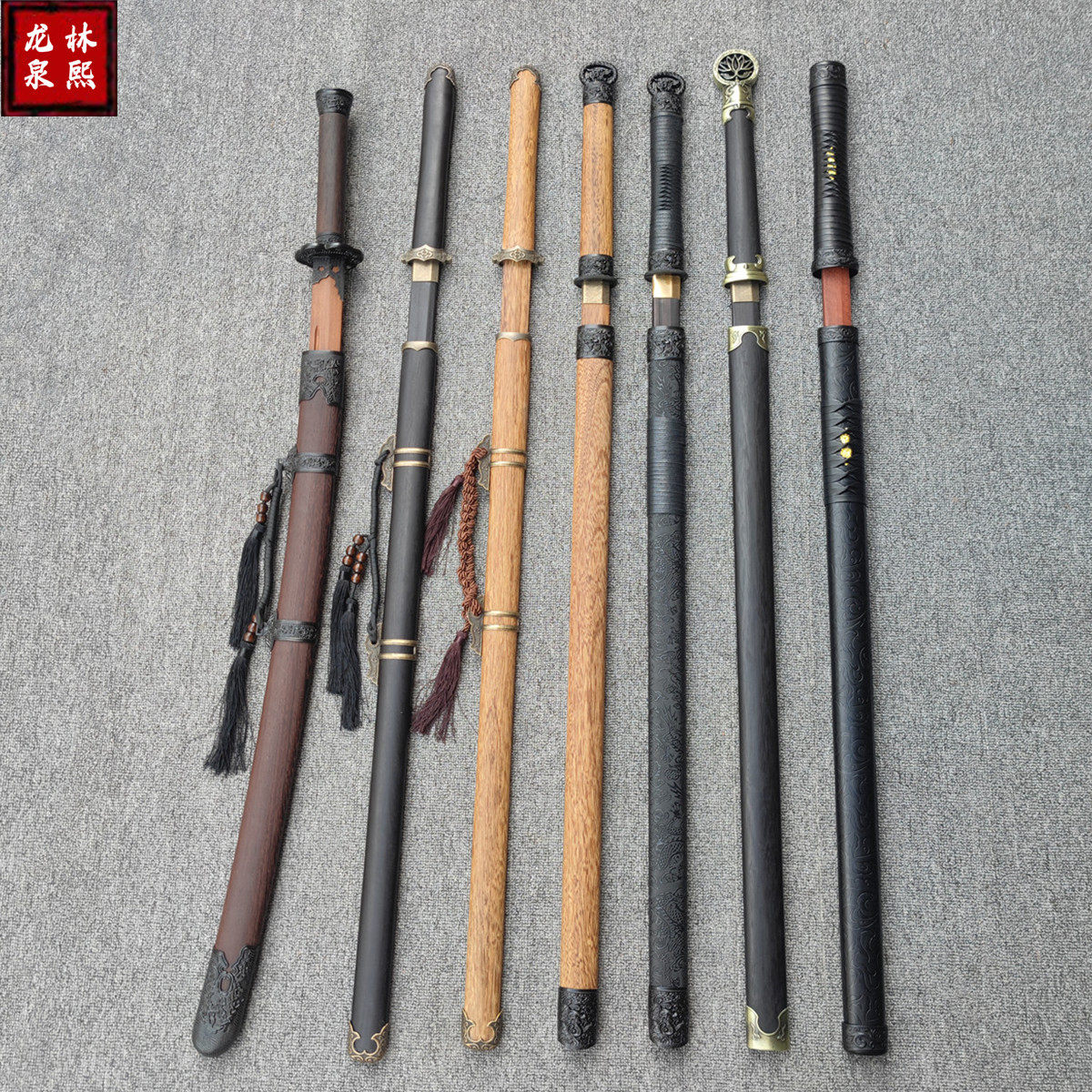 古风木质唐横刀绣春刀玩具木剑