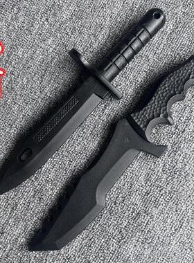 户外战术小刀塑胶安全练习武术拍摄道具格斗训练短剑短刀剑未开刃