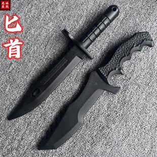 户外战术小刀塑胶安全练习武术拍摄道具格斗训练短剑短刀剑未开刃