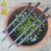 素装 汉剑木剑古风竹剑宝剑武士刃唐横刀木刀拔刀剑网红拍摄道具刀