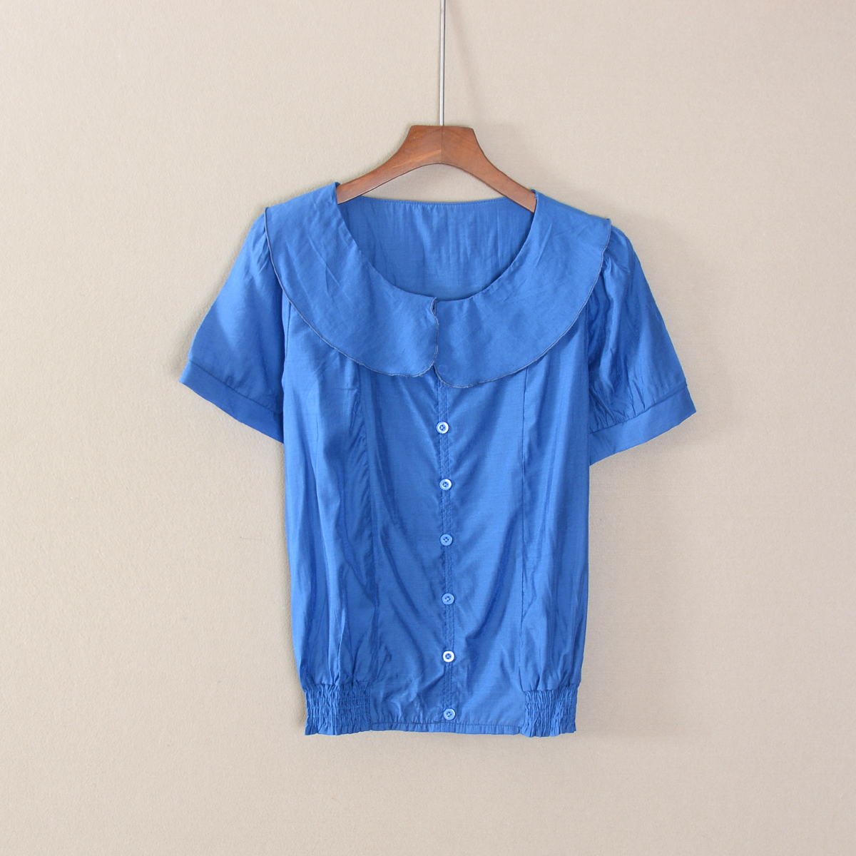 2024年夏款新品女装短袖圆领休闲风纯色修身T恤衫上衣服简约气质