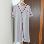 新品 女款 休闲风短袖 2026春秋装 宽松中长款 V领宽松连衣裙子直筒裙