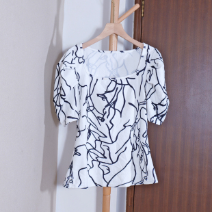 潮流 上衣服百搭气质减龄简约时尚 2025年短袖 宽松显瘦休闲风T恤衫