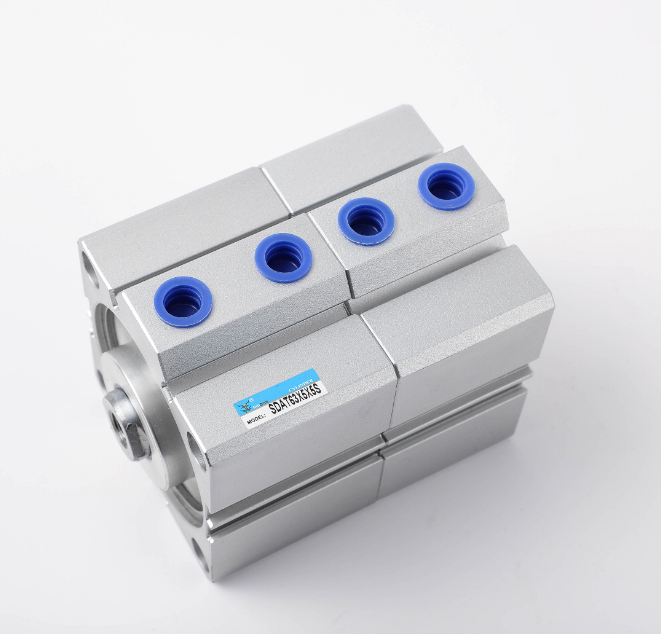 薄型倍力增压加力多位置双行程气缸sdat32/40-10-20-30-50-60sb