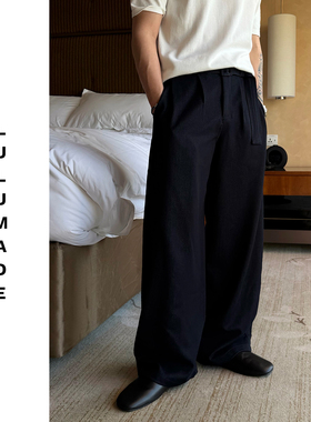 Lulumade | 26ss 莱赛尔天丝混纺轻薄透气系带弯刀休闲裤 男