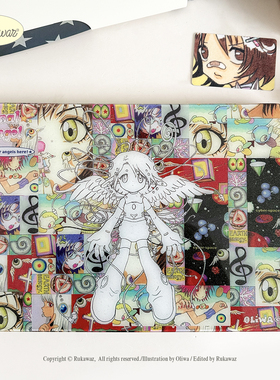 RUKAWAZxOliwa奥莉蛙联名原创final angel可爱复古适用苹果电脑笔记本Macbookpro/air 13/M4/14寸满天星