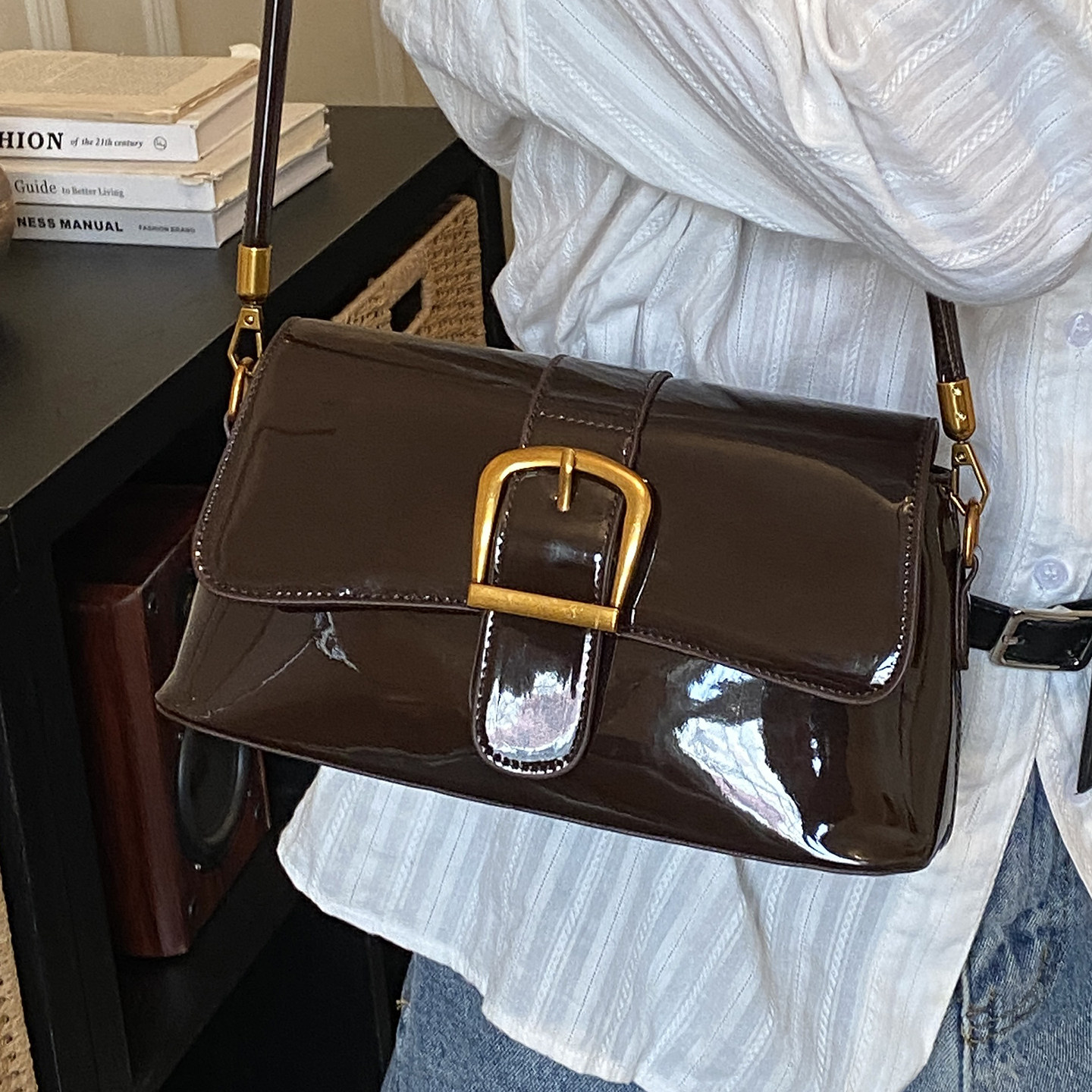 百搭高级感油蜡皮腋下包女式2026新款复古轻奢质感时尚单肩斜挎包,箱包皮具/热销女包/男包,通用款女包,淘宝优惠券,粉丝福利购,淘宝优惠卷