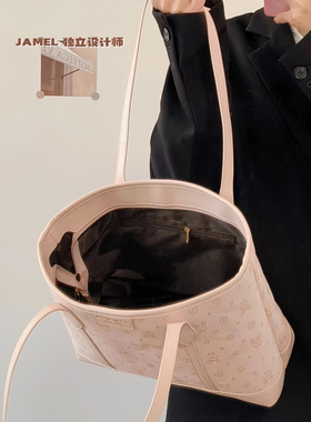 jamel大容量托特包女包2026新款夏季ins学生上课单肩包百搭通勤包