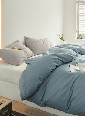 单品被套 斜纹全棉被套精梳棉彩虹纯色被罩双人180x220单人1.5x2m