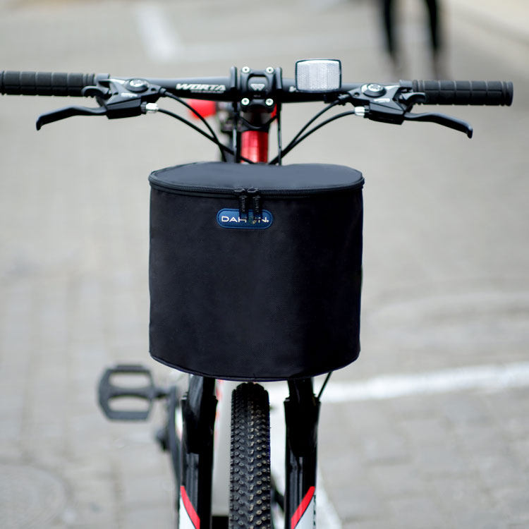 大行折叠车车筐篮子帆布布篮滑板电动车篓山地自行车菜筐遛娃车筐