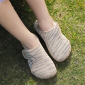 飞织弹力透气男女童小孩宝宝鞋 幼儿园室内鞋 魔术贴轻便防滑地板鞋