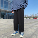港模特外景大码色男士宽松裤黑色韩版港风DSA012k232p55，男装休闲裤，星座415A（原A012）