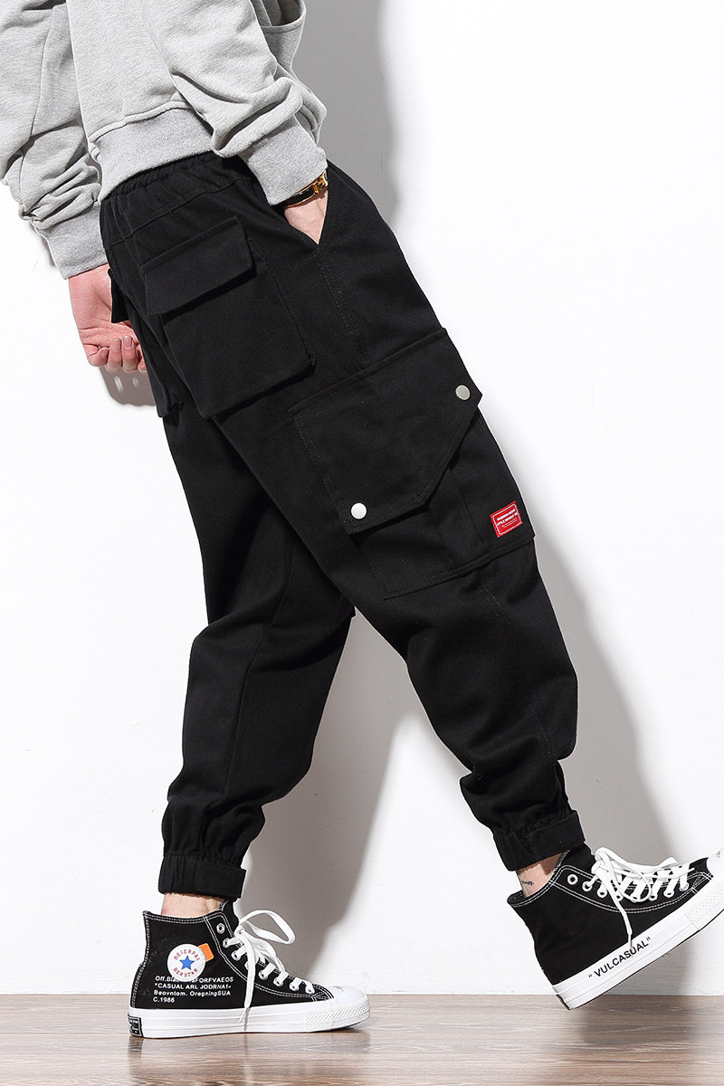 白墙板模特男黑色水成分棉工装裤日系DSA012k165p65,男装工装外套,星座415A（原A012）