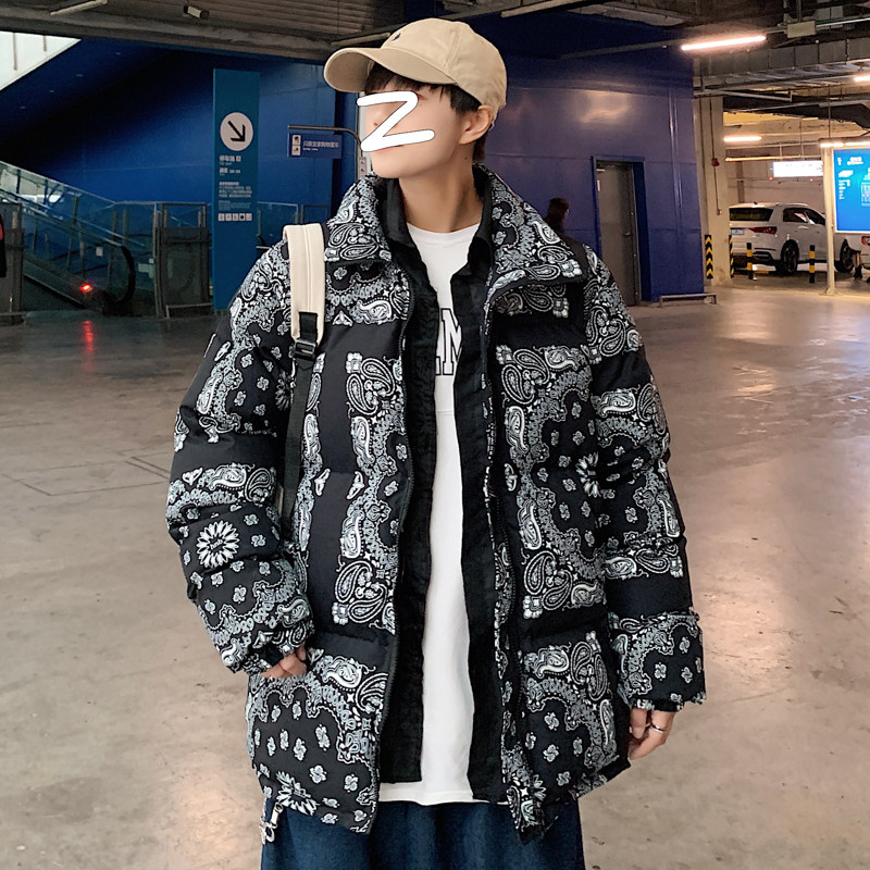 港风大码男士色不规则黑腰果DSA012m36p110，男装棉衣，星座415A（原A012）