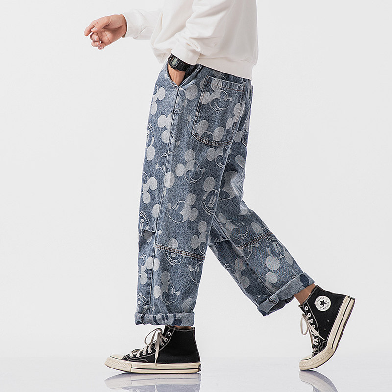 白墙日系牛仔2号色米奇裤54%棉46%涤纶DSA012-nz023-p60,男装休闲裤,星座415A（原A012）