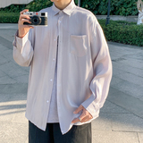 模特外景男士大码纯浅灰色潮流男薄DSA012cs22p45，男装衬衫，星座415A（原A012）
