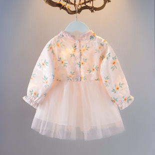 3岁女宝宝碎花小裙子婴儿春天衣服 连衣裙纱裙1 童装 女童春季