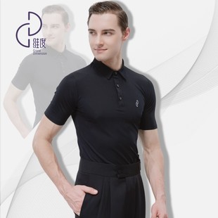 【维度舞服】M33 原创设计男士蜂巢弹力短袖速干夏季修身时尚百搭