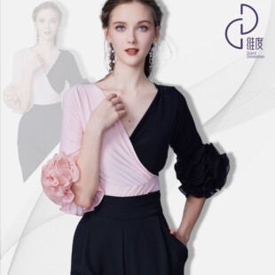 Y523新品 女士上衣摩登舞蹈服 维度舞服