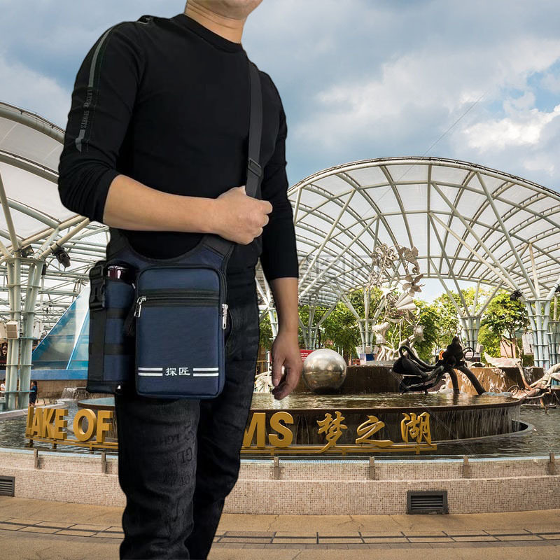 새로운 패션 어깨 가방 야외 레저 CROSSBODY 가방 여행 중년 및 노인 배낭 남자 워터 컵 가방