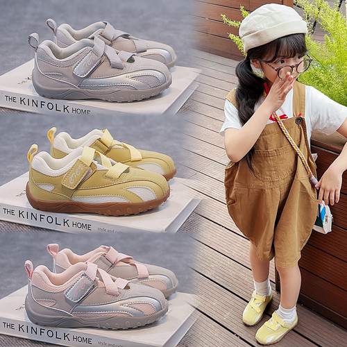 女童鞋子玛丽珍单鞋2026春季新款休闲户外鞋小女孩软底透气德训鞋