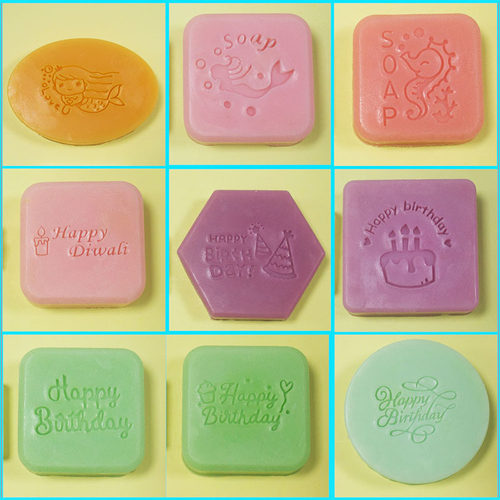Diyclan人鱼生日快乐亚克力皂章