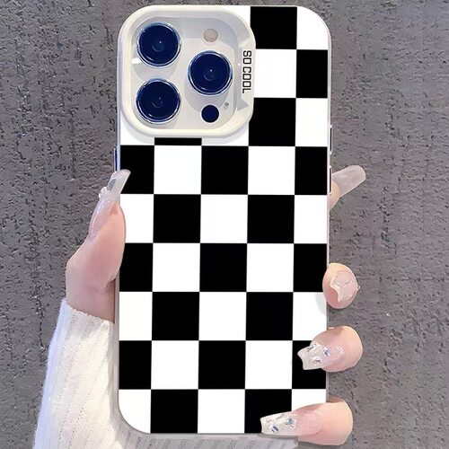 小众格子16Plus适用15ProMax苹果手机壳iPhone17创意13Pro潮流14