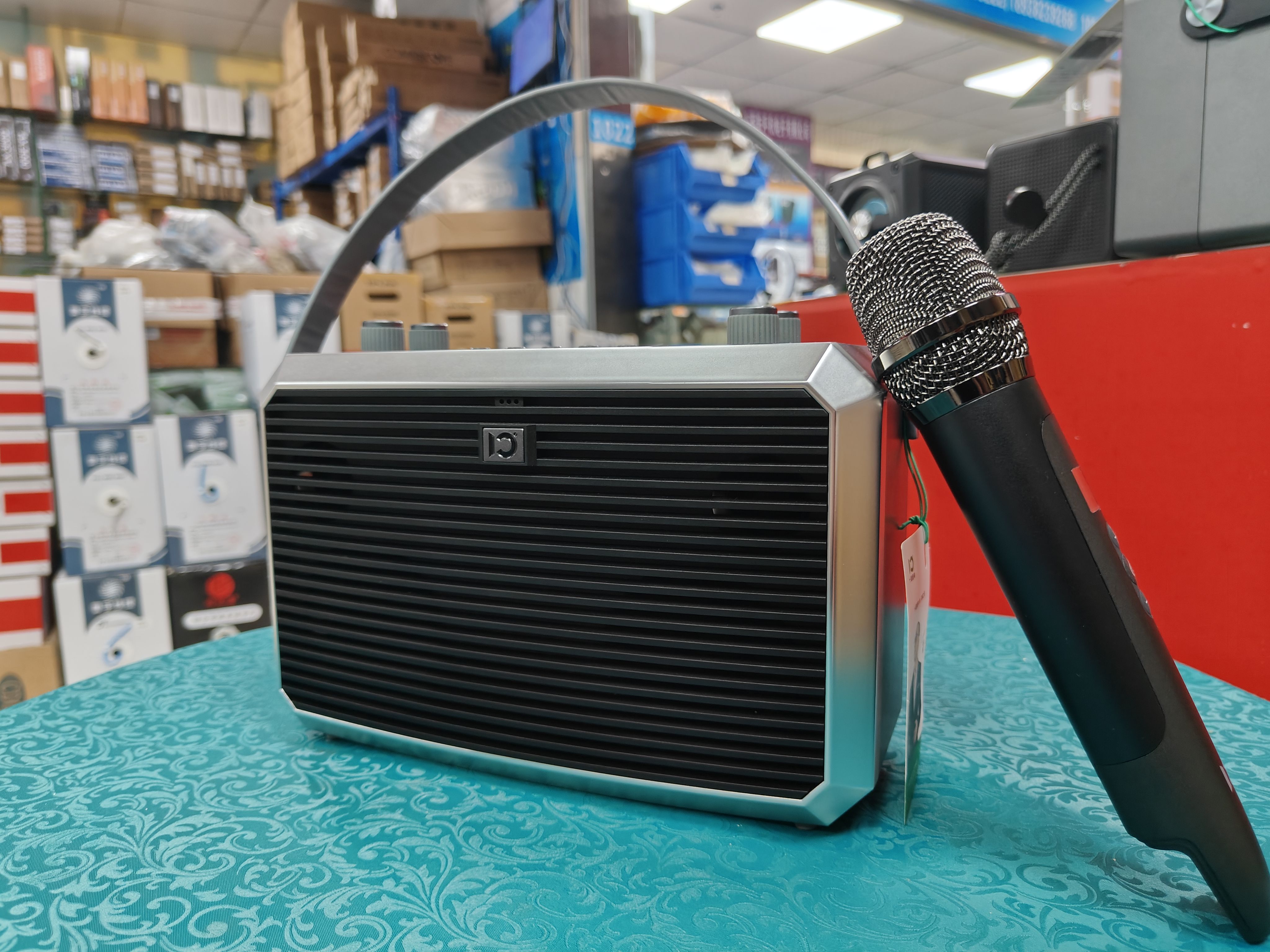 十度M5蓝牙音响户外K歌音箱手提无线麦克风话筒小巧便携式卡拉OK